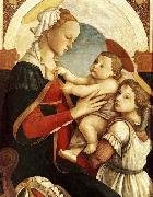Sandro Botticelli Madonna and Child with an Angel oil
